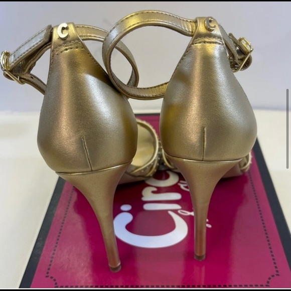 Circus by Sam Edelman Angelica Gold heels stilettos classic vintage retro - Picture 4 of 5